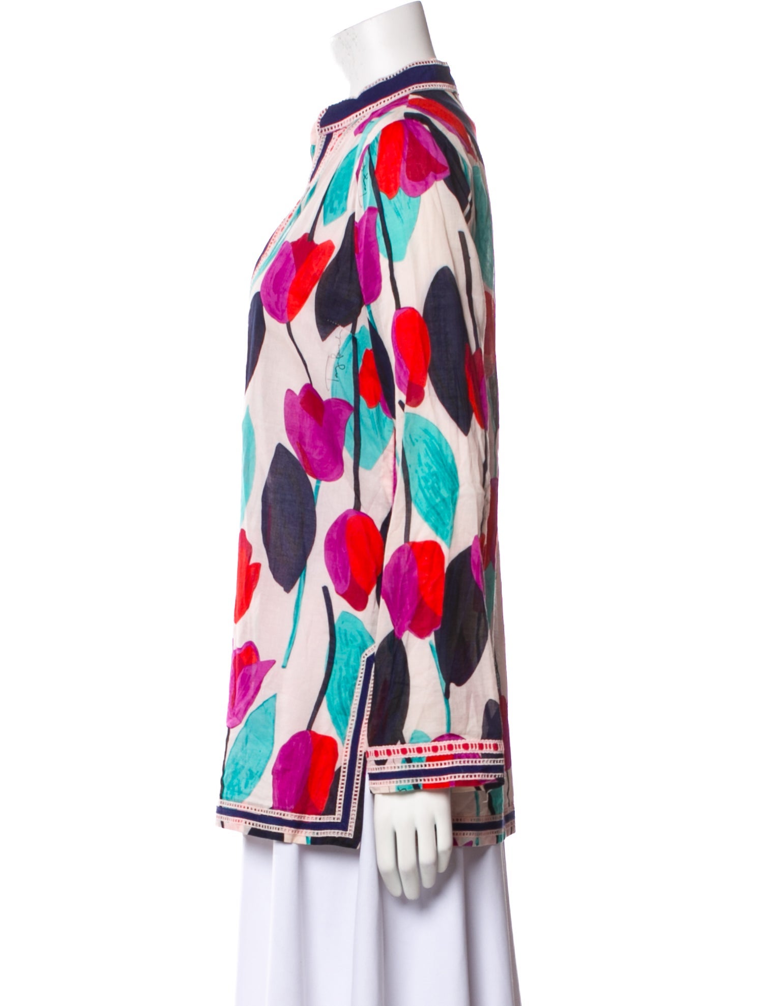 Tory Burch Printed V-Neck Tunic