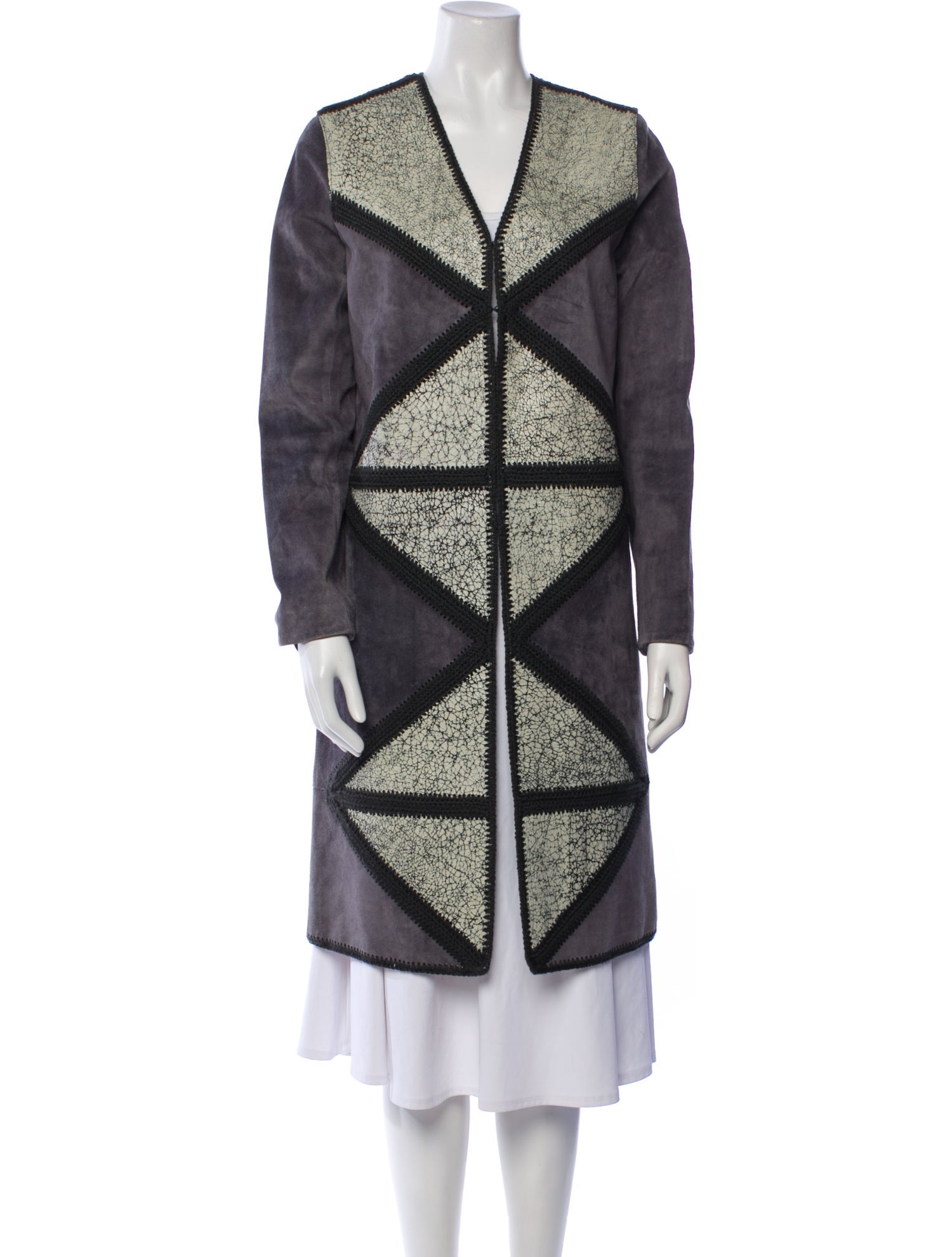 Tory Burch Leather Printed Coat