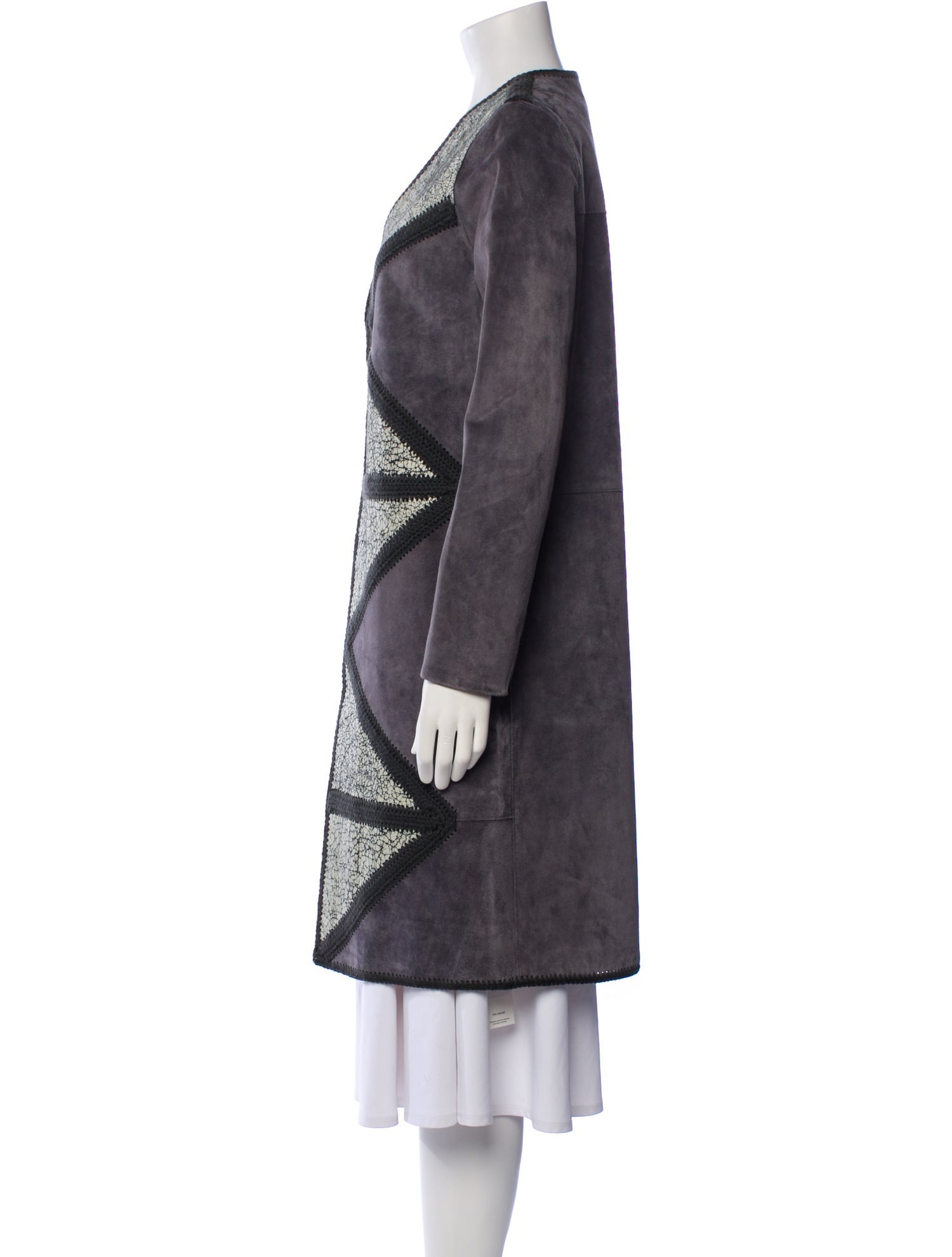 Tory Burch Leather Printed Coat