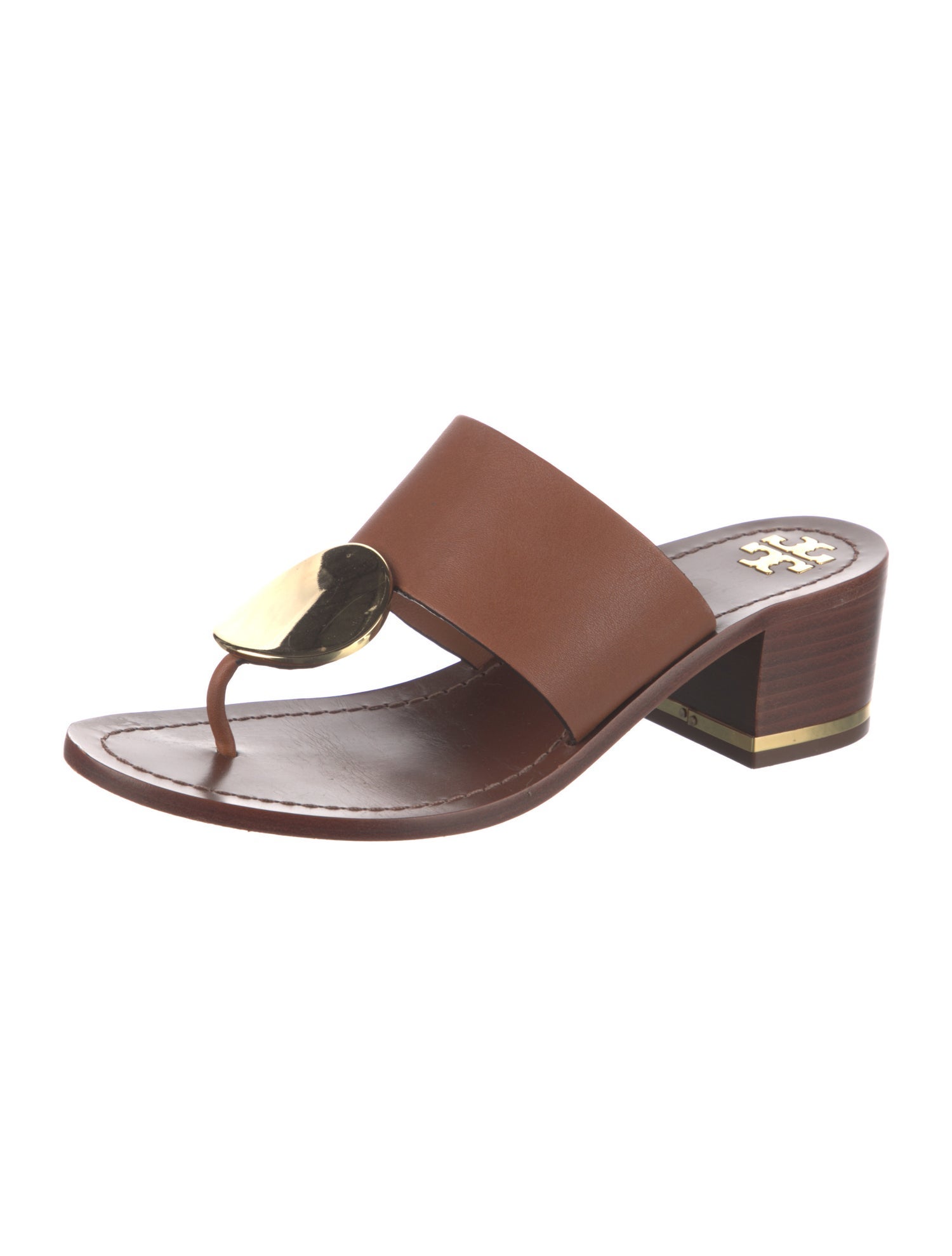 Tory Burch Leather Slides