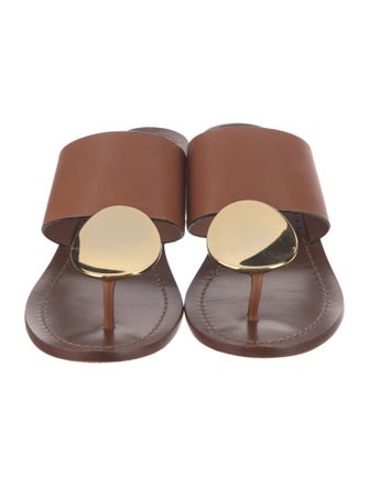 Tory Burch Leather Slides