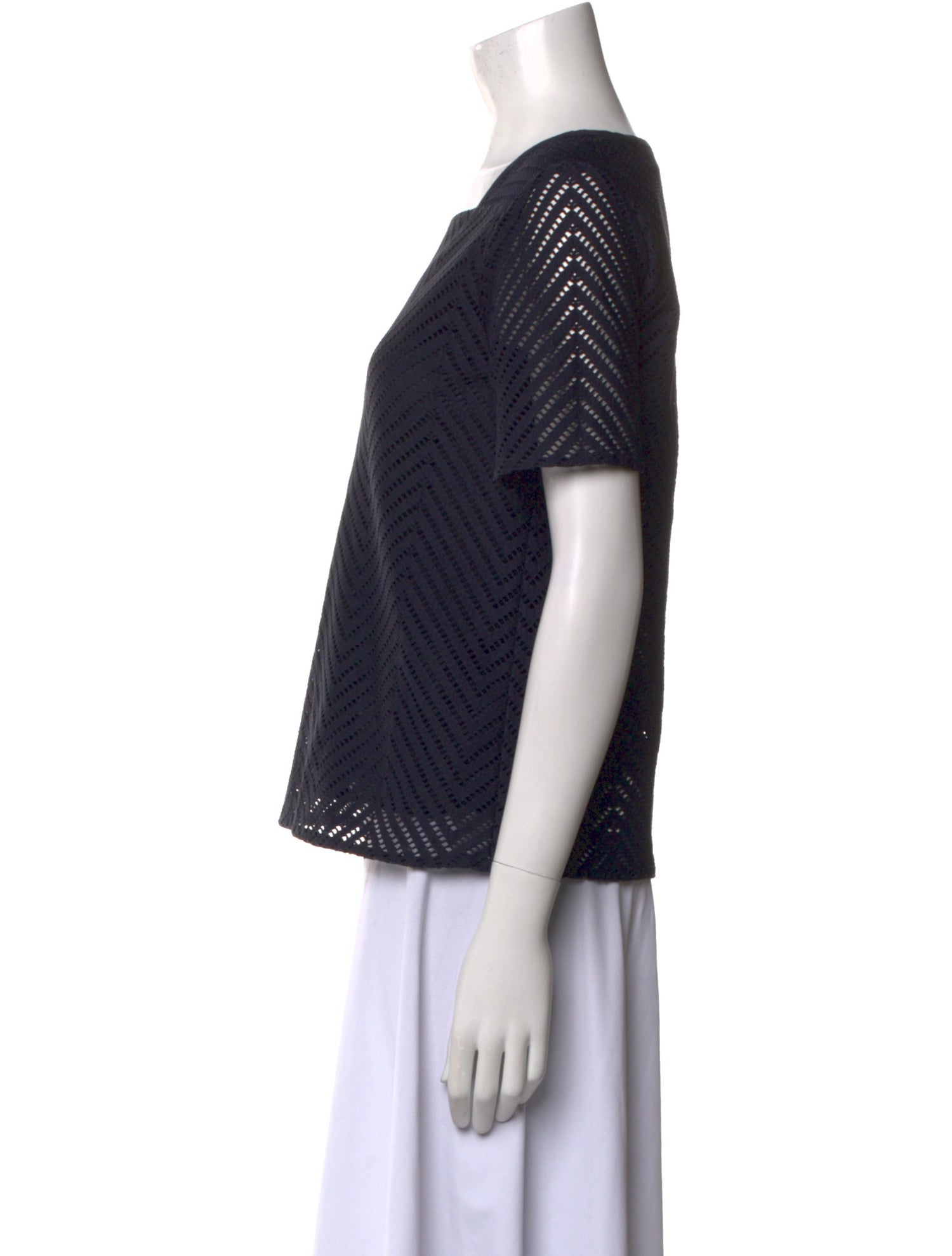 Tory Burch Printed Square Neckline Top