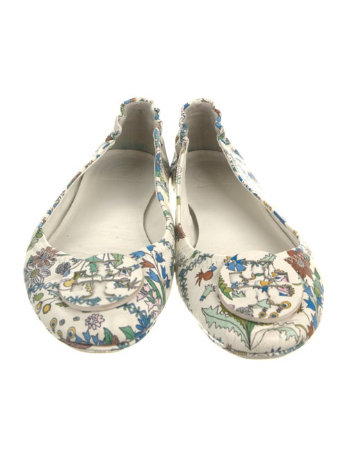 Tory Burch Leather Printed Ballet Flats