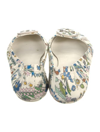 Tory Burch Leather Printed Ballet Flats