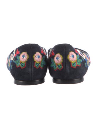 Tory Burch Suede Printed Flats