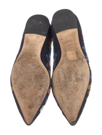 Tory Burch Suede Printed Flats