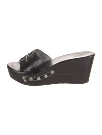 Tory Burch Patent Leather Slides