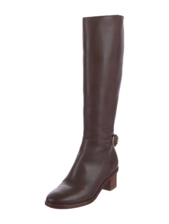 Tory Burch Leather Riding Boots