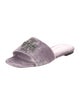 Tory Burch Velvet Crystal Embellishments Slides