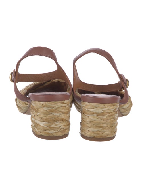 Tory Burch Raffia Slingback Sandals