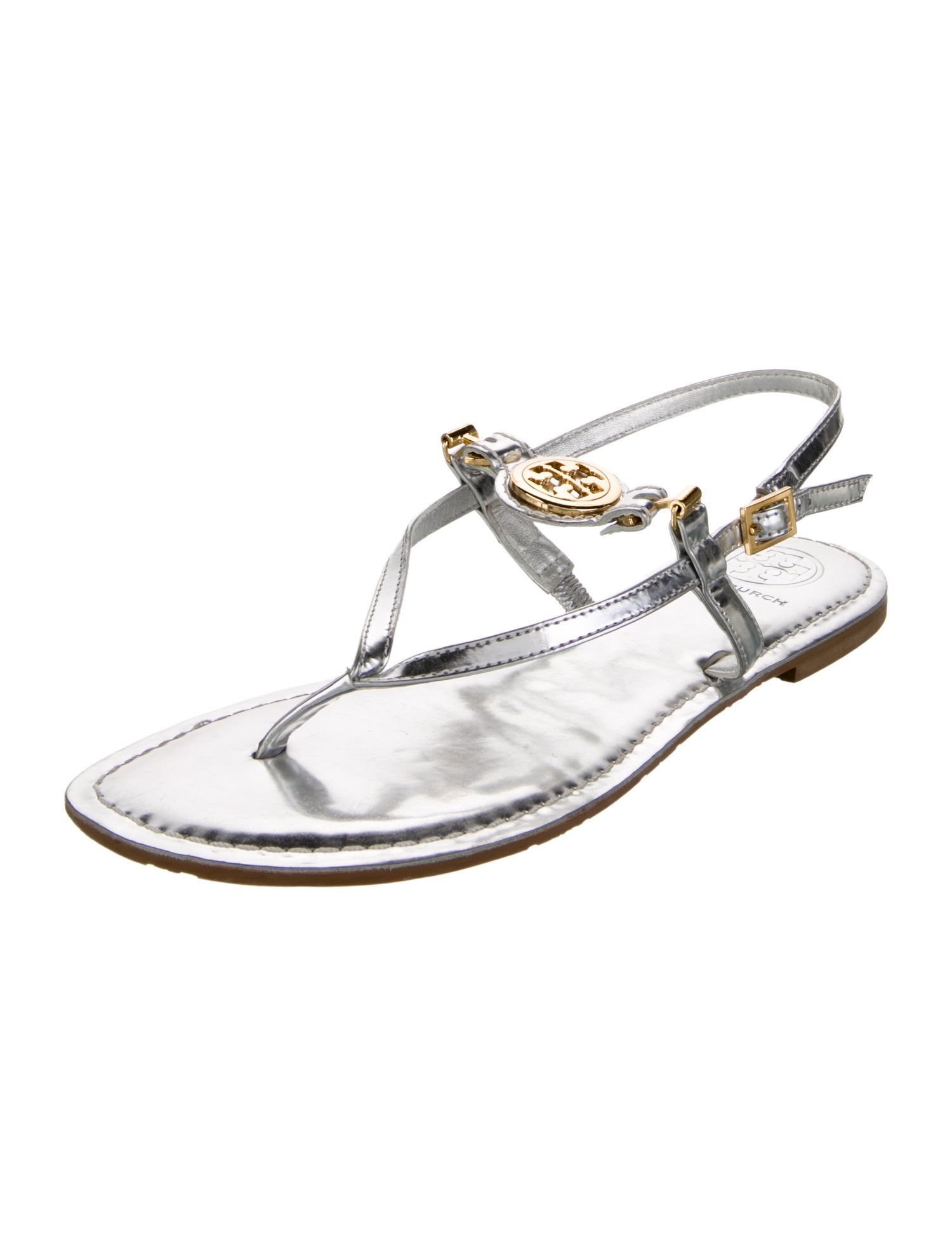 Tory Burch Patent Leather Slingback Sandals