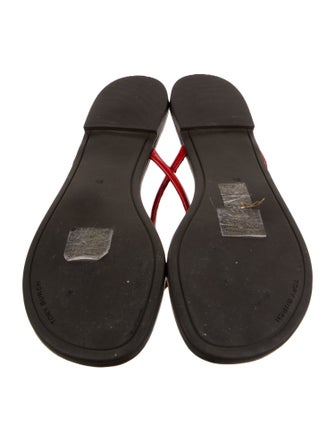 Tory Burch Leather Flip Flops