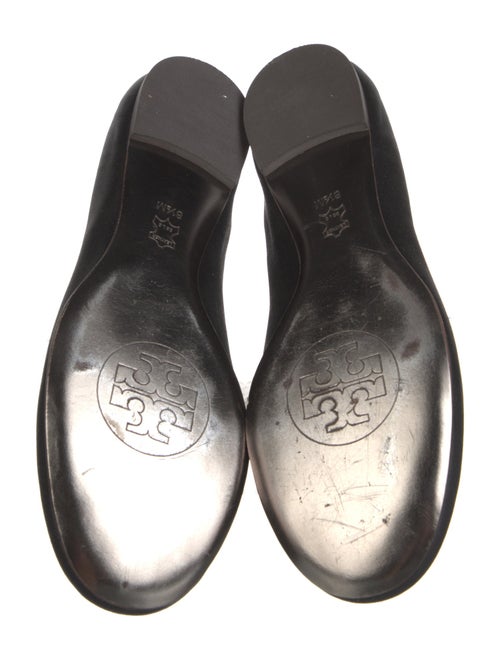 Tory Burch Satin Crystal Embellishments Ballet Flats