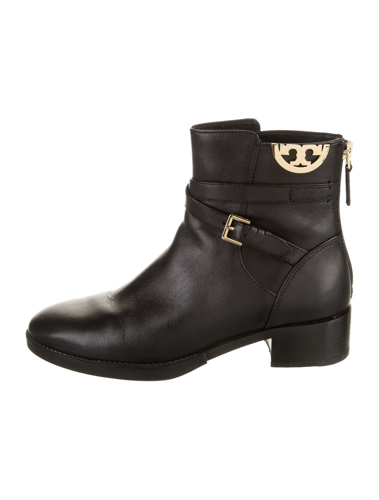 Tory Burch Leather Moto Boots
