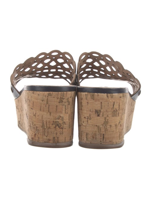 Tory Burch Patent Leather Lasercut Accents Slides