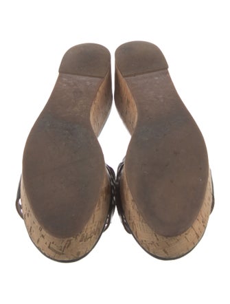 Tory Burch Patent Leather Lasercut Accents Slides