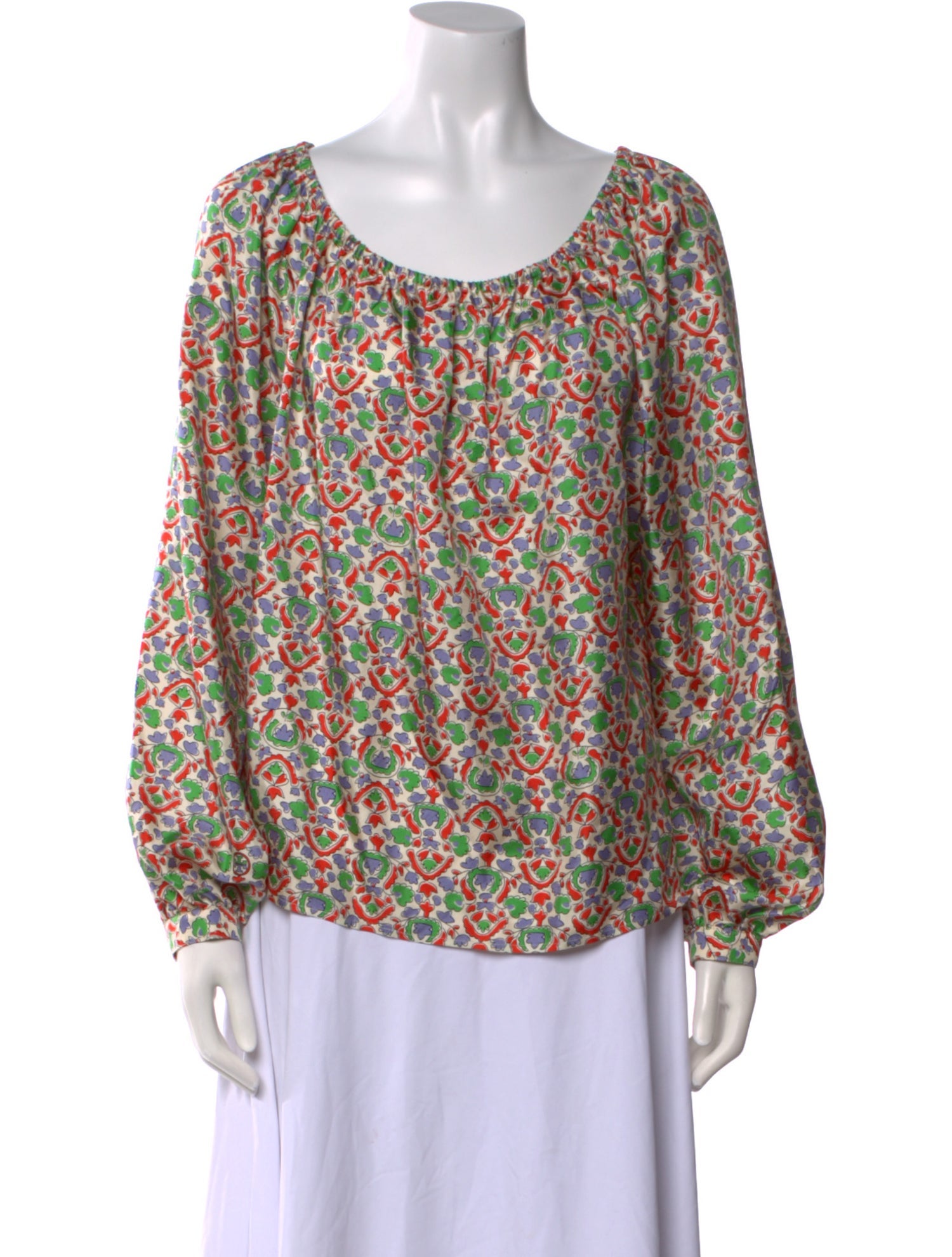 Tory Burch Silk Printed Blouse