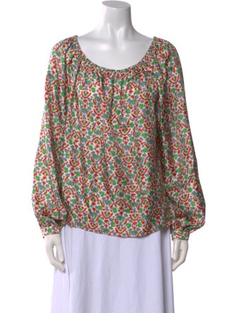 Tory Burch Silk Printed Blouse