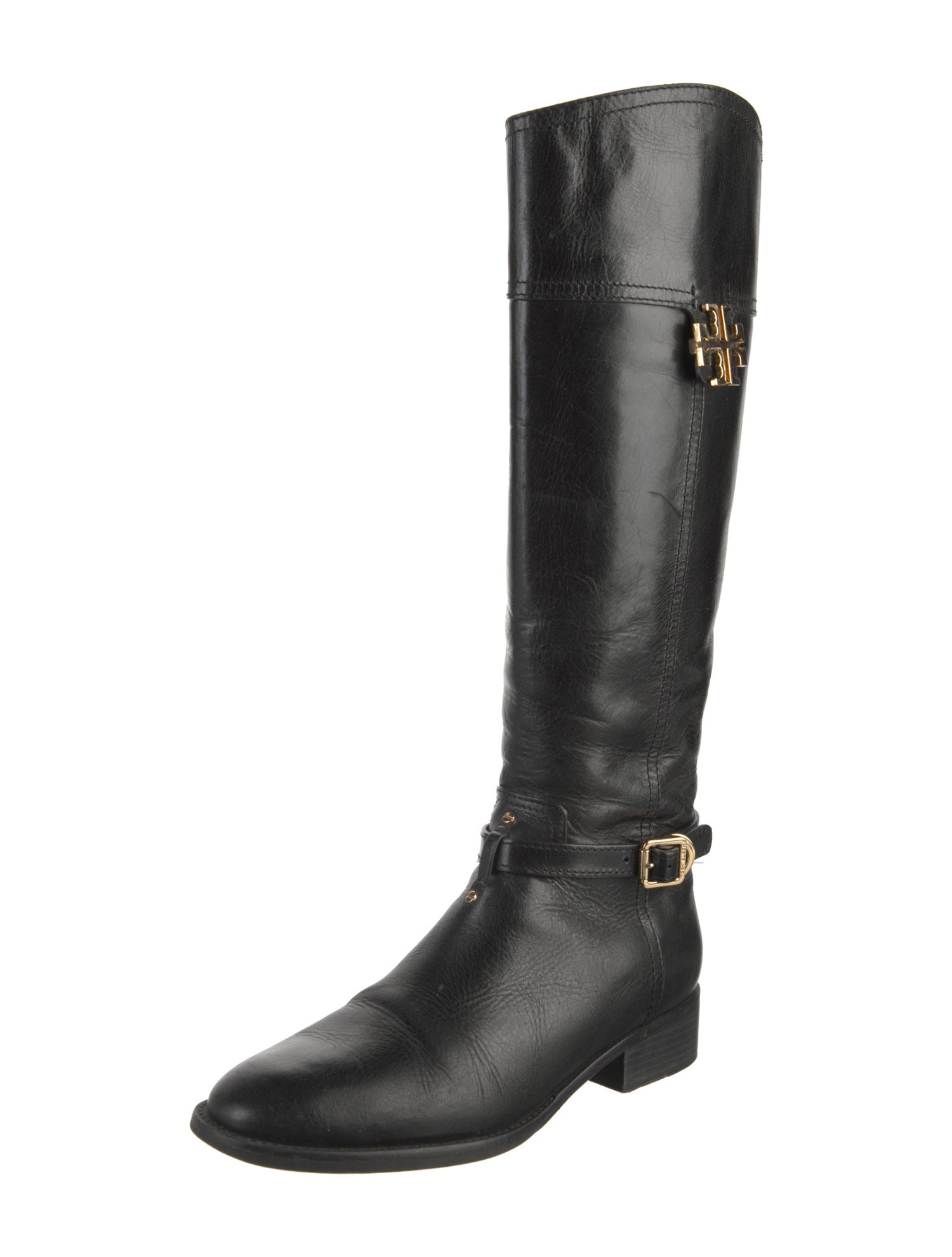 Tory Burch Leather Riding Boots