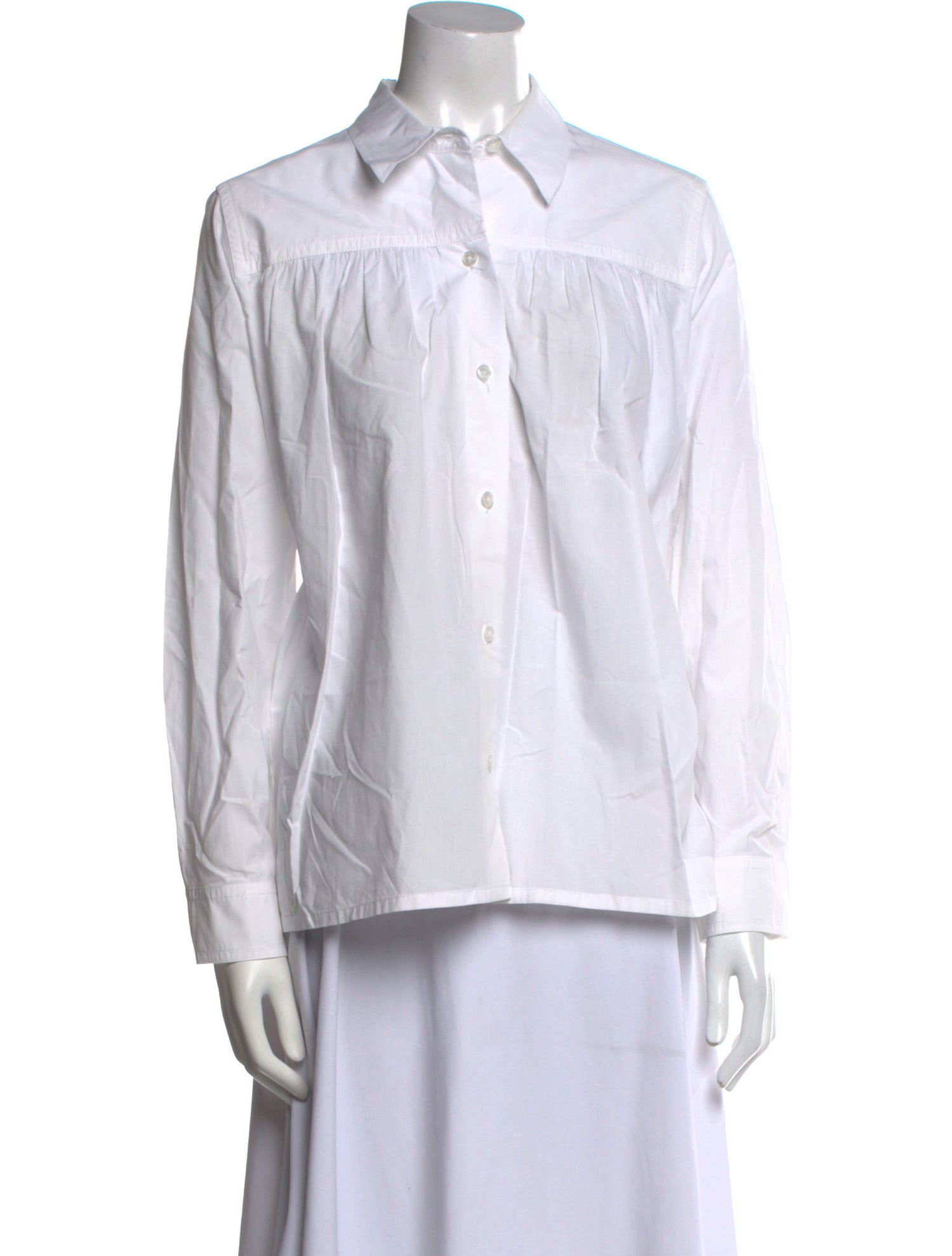 Tory Burch Long Sleeve Button-Up Top