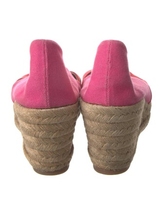 Tory Burch Canvas Embroidered Accent Pumps