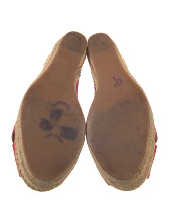 Tory Burch Canvas Embroidered Accent Pumps