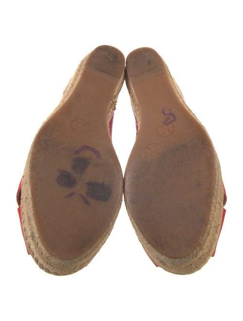 Tory Burch Canvas Embroidered Accent Pumps