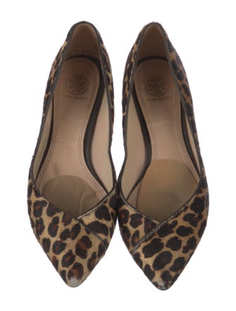 Tory Burch Ponyhair Animal Print Flats