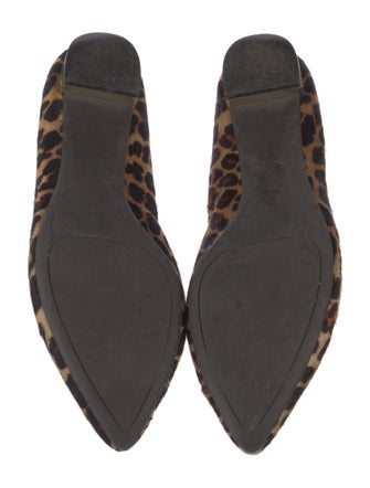 Tory Burch Ponyhair Animal Print Flats