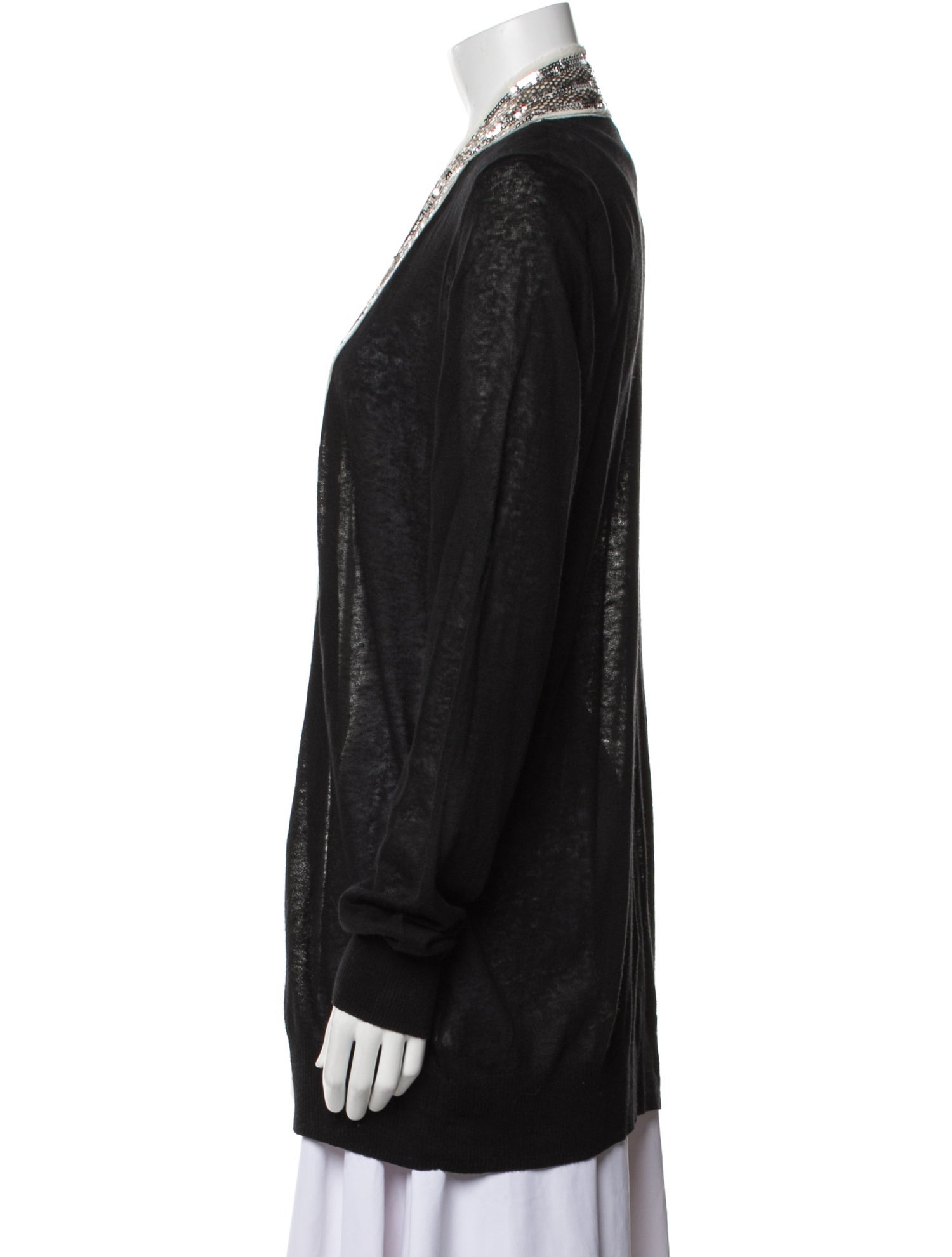 Tory Burch Linen Colorblock Pattern Coat