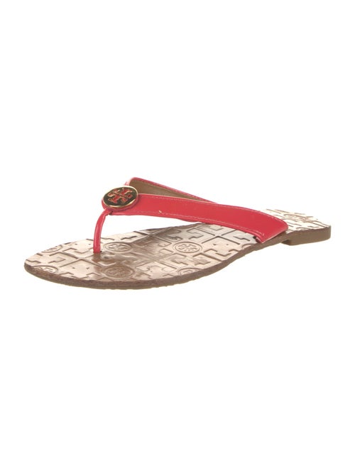 Tory Burch Patent Leather Flip Flops