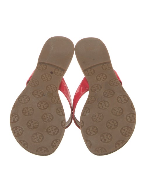 Tory Burch Patent Leather Flip Flops