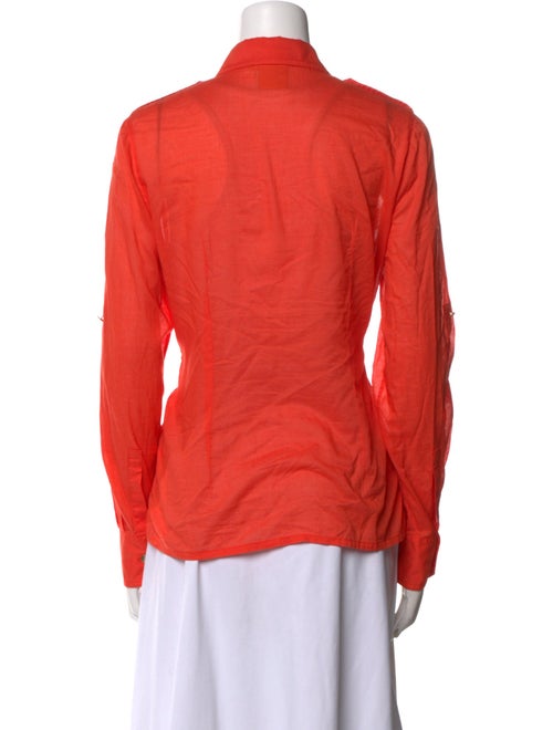 Tory Burch Long Sleeve Button-Up Top