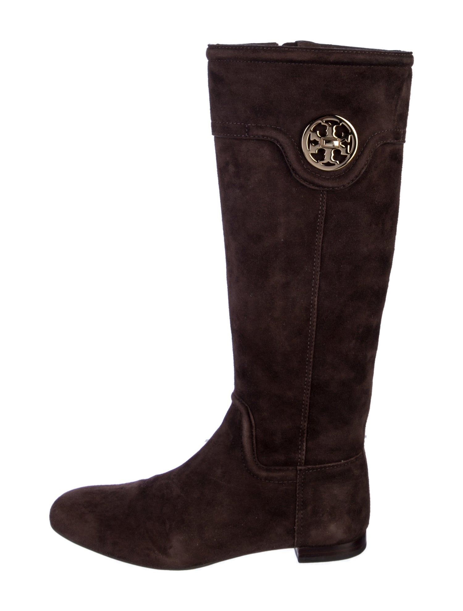Tory Burch Suede Riding Boots