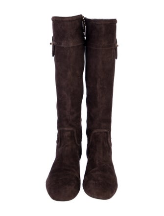 Tory Burch Suede Riding Boots