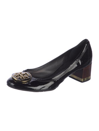 Tory Burch Signature Logo Patent Leather Flats