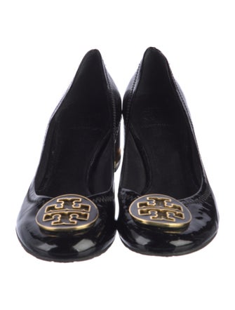 Tory Burch Signature Logo Patent Leather Flats