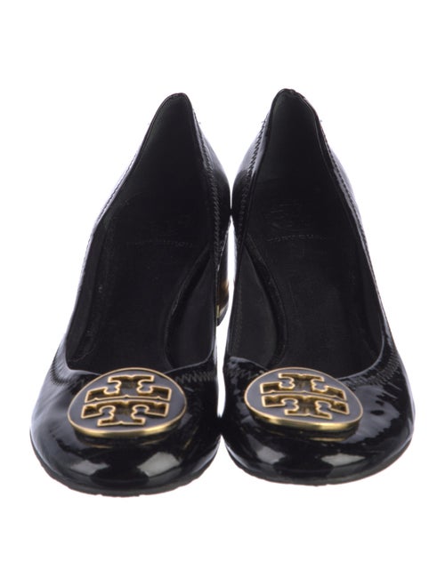 Tory Burch Signature Logo Patent Leather Flats