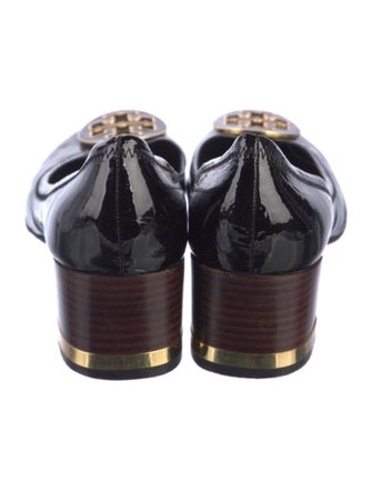 Tory Burch Signature Logo Patent Leather Flats