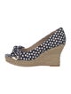 Tory Burch Canvas Polka Dot Print Pumps
