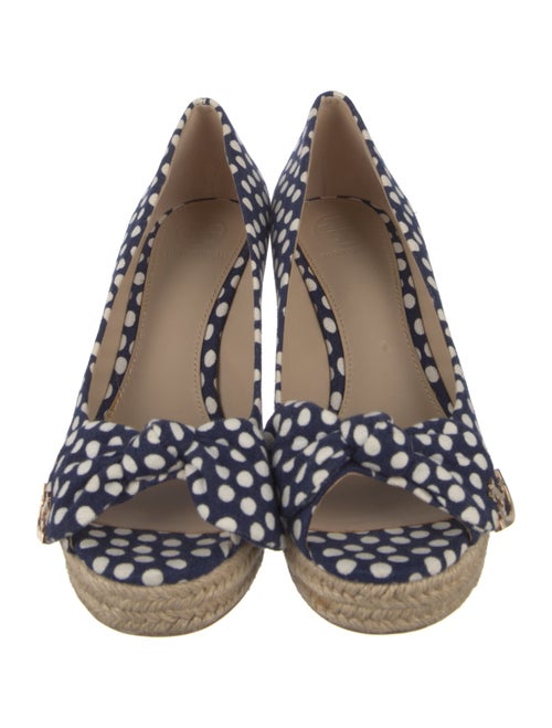 Tory Burch Canvas Polka Dot Print Pumps