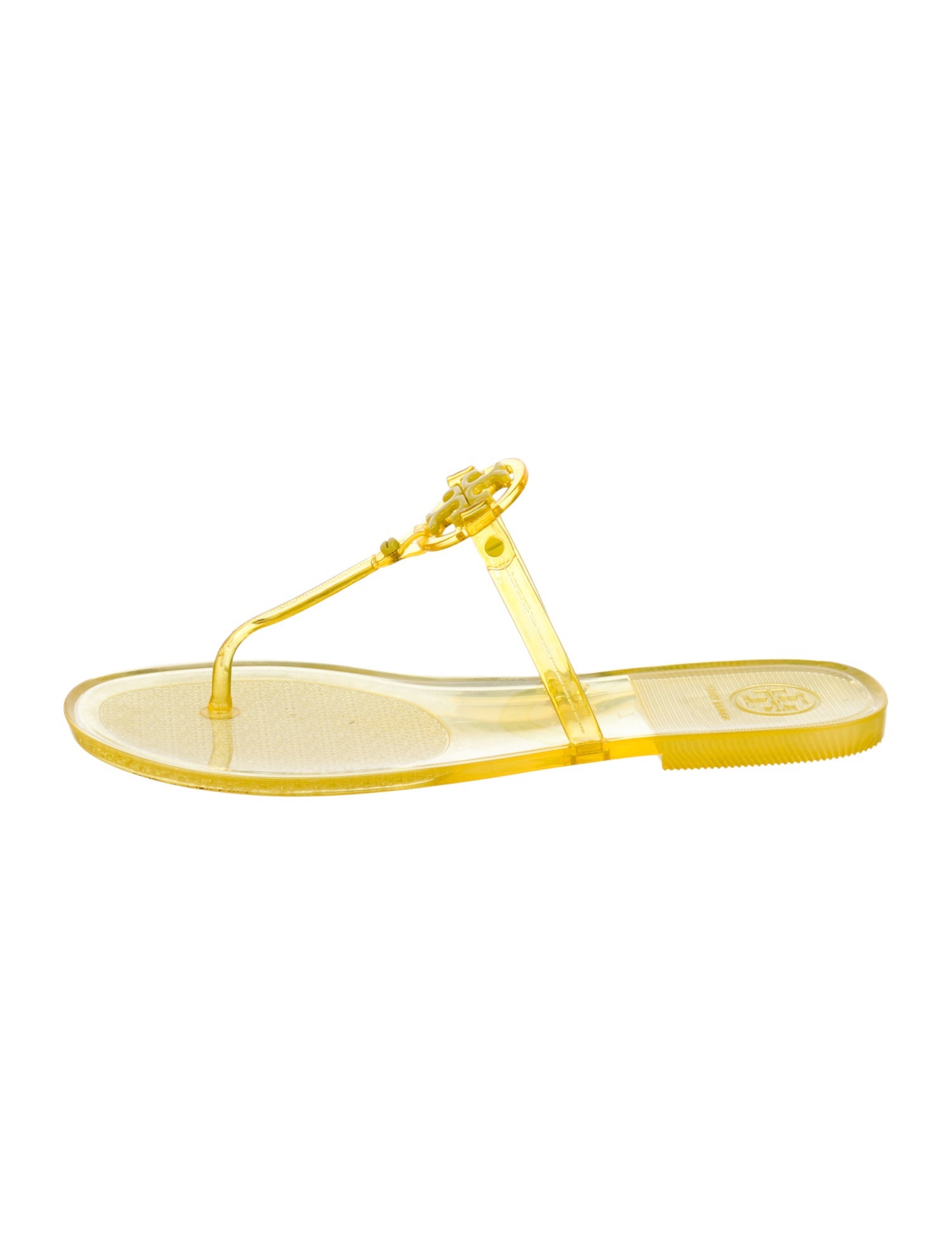Tory Burch Rubber T-Strap Sandals