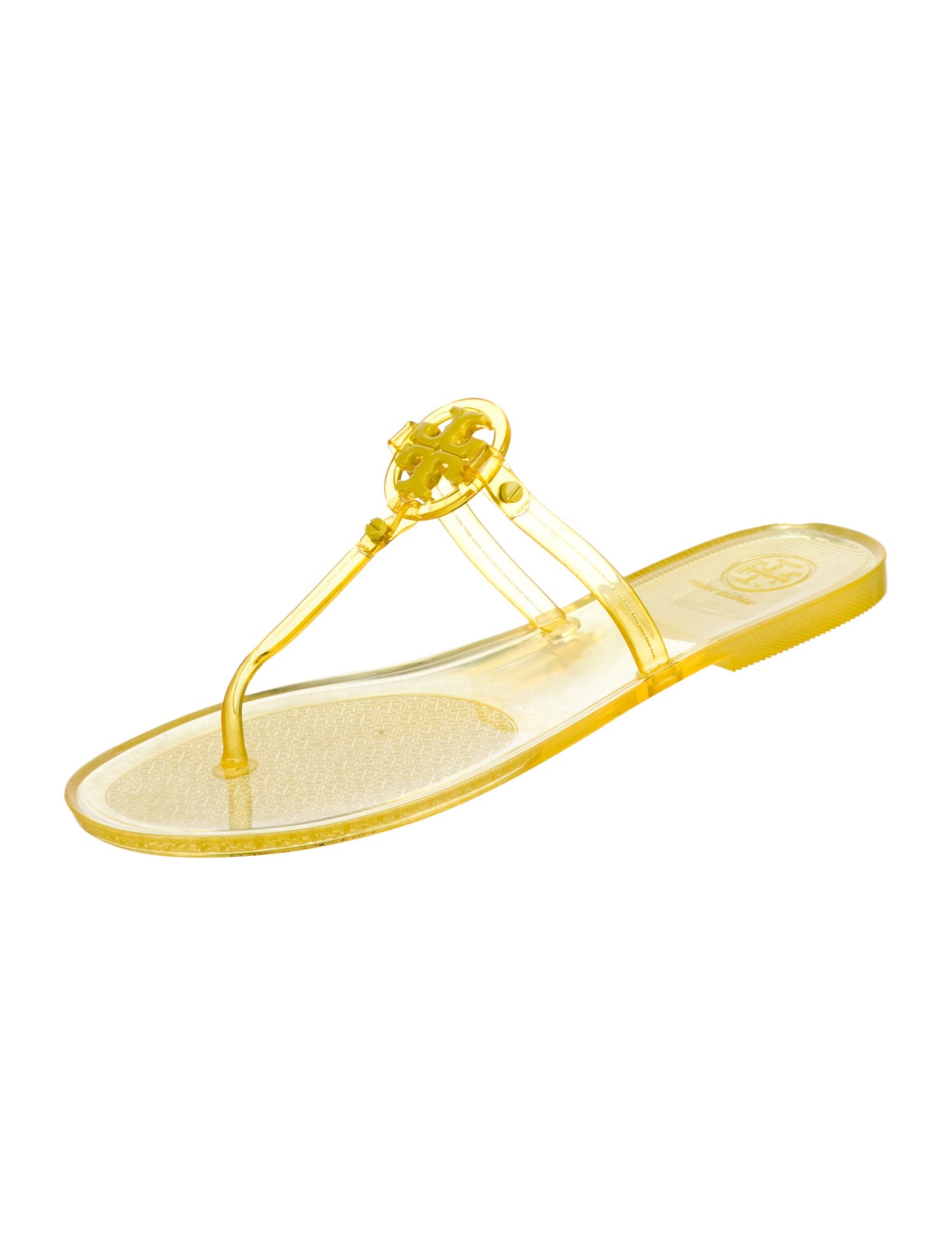 Tory Burch Rubber T-Strap Sandals