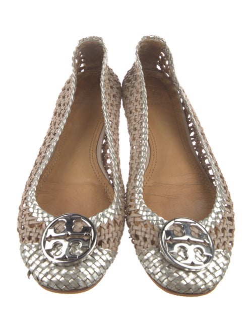 Tory Burch Leather Lace Pattern Flats