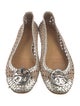Tory Burch Leather Lace Pattern Flats