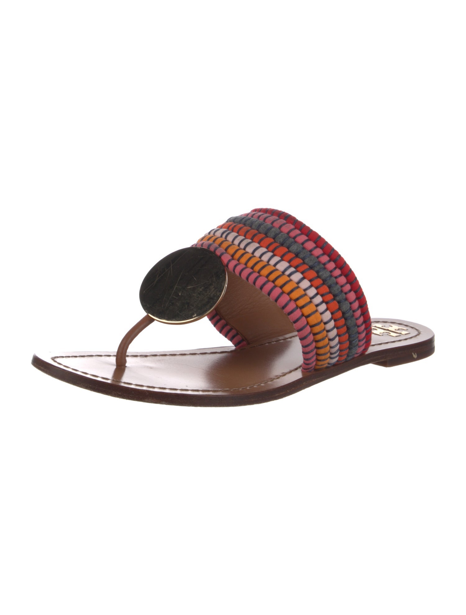 Tory Burch Colorblock Pattern Slides