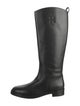 Tory Burch Leather Riding Boots