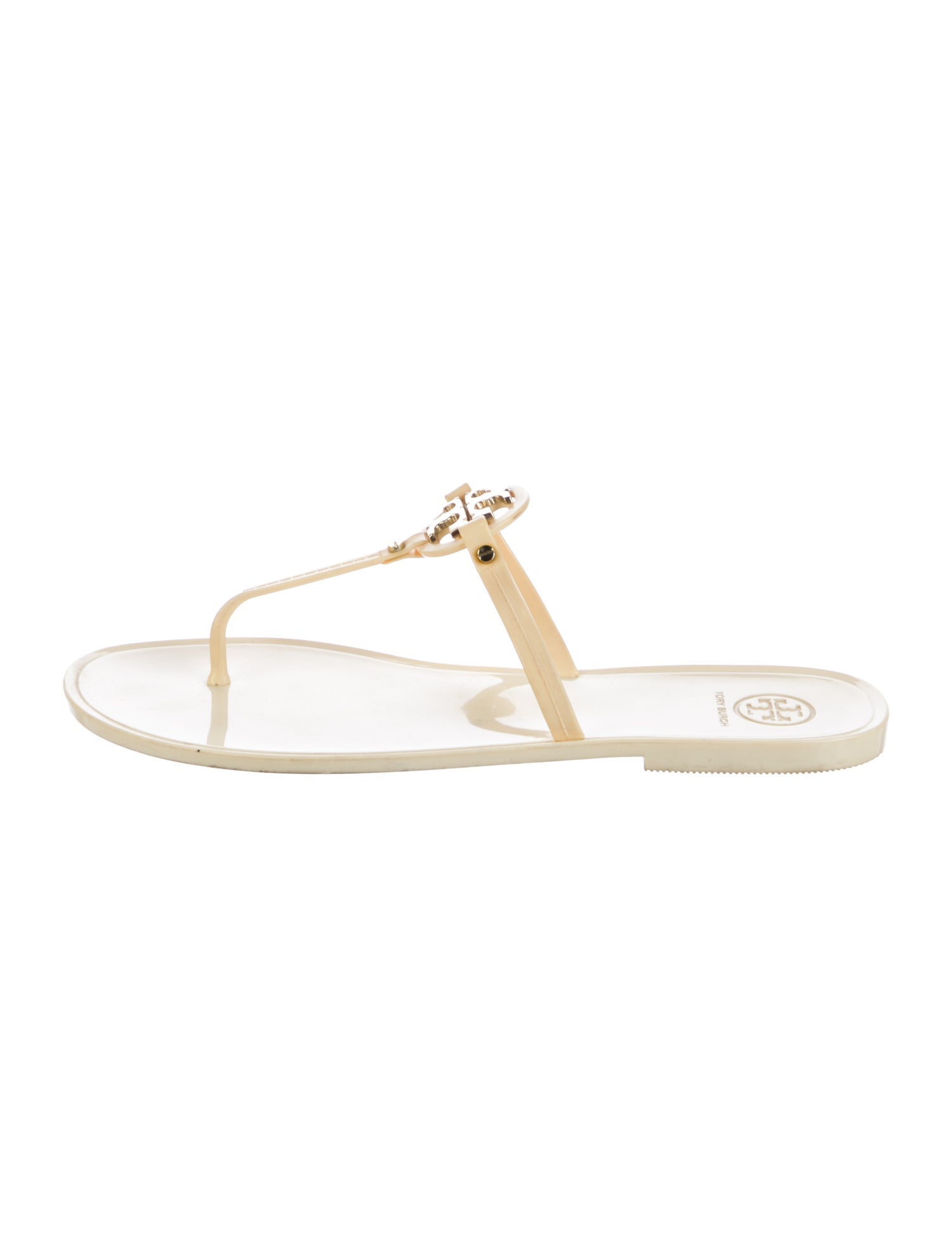Tory Burch Rubber T-Strap Sandals