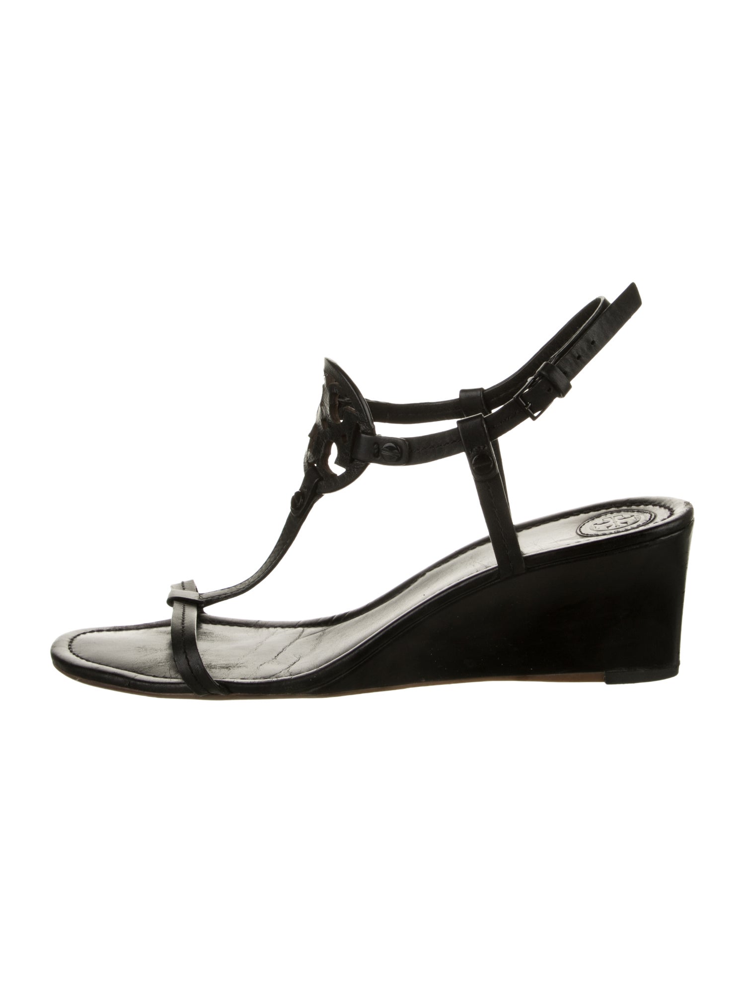 Tory Burch Leather T-Strap Sandals