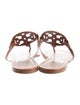 Tory Burch Leather Lasercut Accents Slides